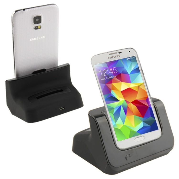 2 in 1 (Dock Charger + Extra Battery Charger) USB Charging Cradle for Galaxy S5 / G900, Black