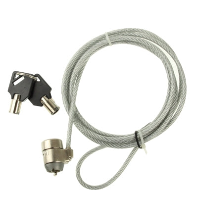 Wire Rope Security Cable with Key Lock for Laptops (1.8M-Length)