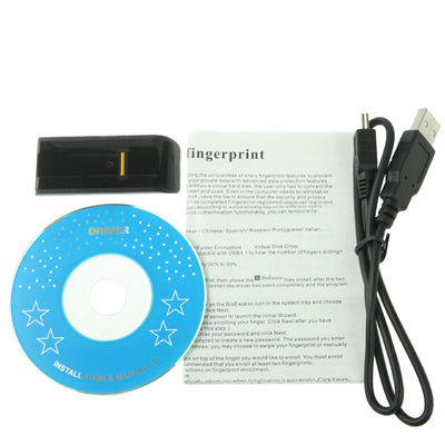 USB Biometric Fingerprint Reader Password Lock Security for Laptop PC Computer