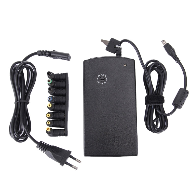 ZB2045A 90W Universal AC Power Adapter Charger with 8 Connectors for Laptop Notebook, EU Plug(Black)