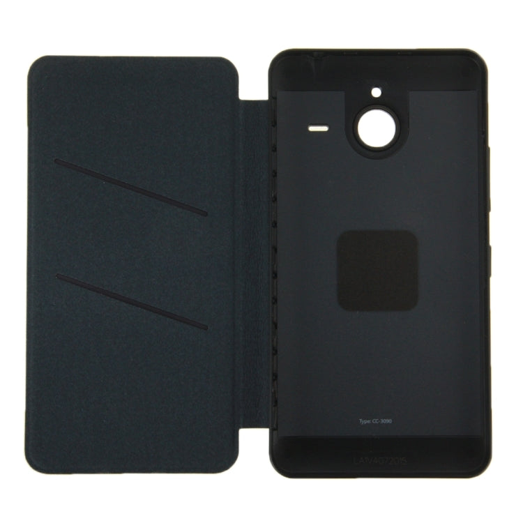 Original Horizontal Flip Leather Case + Plastic Back Cover for Microsoft Lumia 640XL