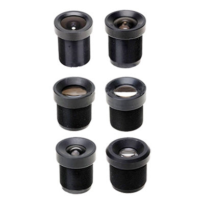 2.8mm 3.6mm 6mm 8mm 12mm 16mm Lens set 6 CCTV Camera(Black)