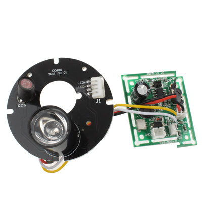 Array 1 LED Infrared Lamp Board for 6mm Lens CCD Camera, Infrared Angle: 60 Degree