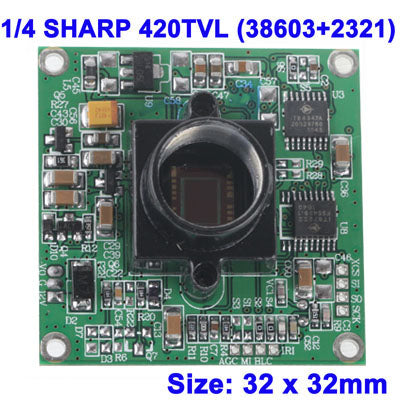 1/3 SHARP 420TVL (38603+2321) Color CCD Board Camera, Size: 32 x 32mm