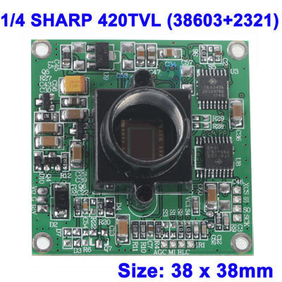 1/3 SHARP 420TVL (38603+2321) Color CCD Board Camera, Size: 38 x 38mm