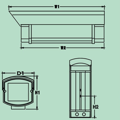 Outdoor Waterproof CCD Camera Housing for 12 inch Camera, Inner Size: 312 x 115 x 121mm (D-A)