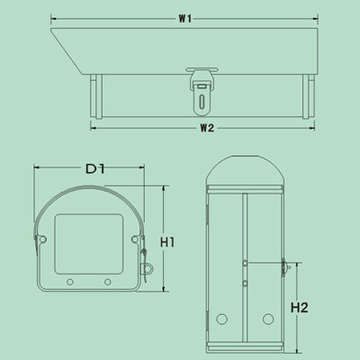 Outdoor Waterproof CCD Camera Housing, Inner Size: 370 x 120 x 122mm (JY-2012)