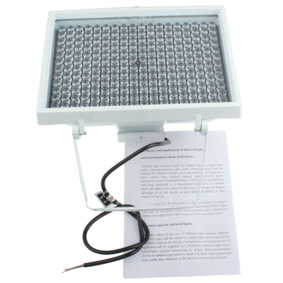 216 LED Auxiliary Light for CCD Camera, IR Distance: 200m (ZT-200WF) , Size: 17x25x13.5cm(White)
