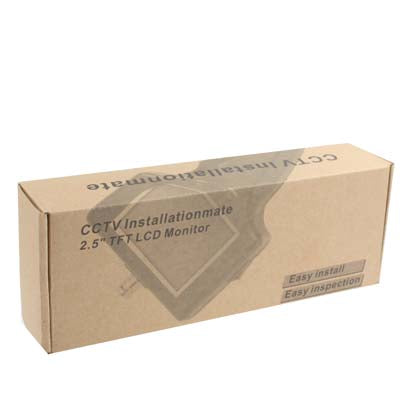 2.5 inch TFT LCD Monitor CCTV Camera Tester(Black)