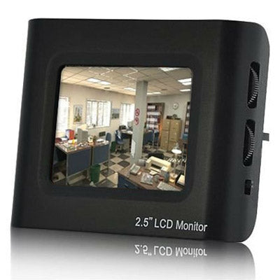 2.5 inch LCD Monitor for Testing CCTV Security Cameras(Black)