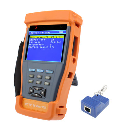 STest-893 CCTV Security TesterPRO 3.5 inch TFT LCD Monitor / PTZ Controller / RS485 Data Capture / UTP Cable Tester(Yellow)