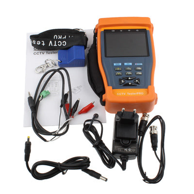 STest-893 CCTV Security TesterPRO 3.5 inch TFT LCD Monitor / PTZ Controller / RS485 Data Capture / UTP Cable Tester(Yellow)
