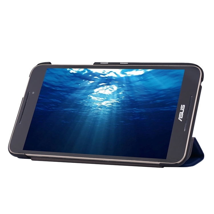 Crazy Horse Texture Leather Case with 3-folding Holder for Asus FonePad 8 / FE380