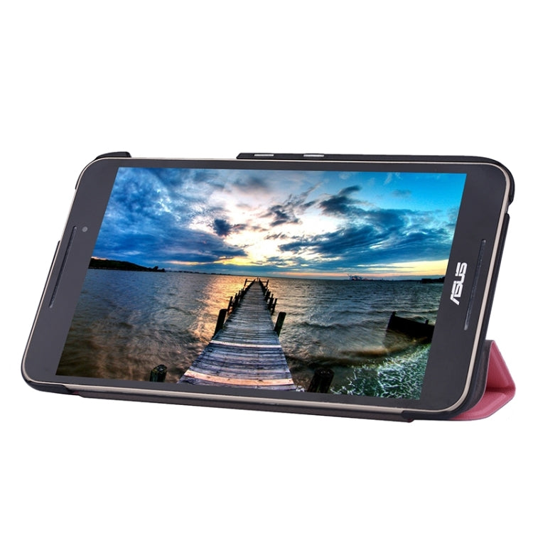 Crazy Horse Texture Leather Case with 3-folding Holder for Asus FonePad 8 / FE380