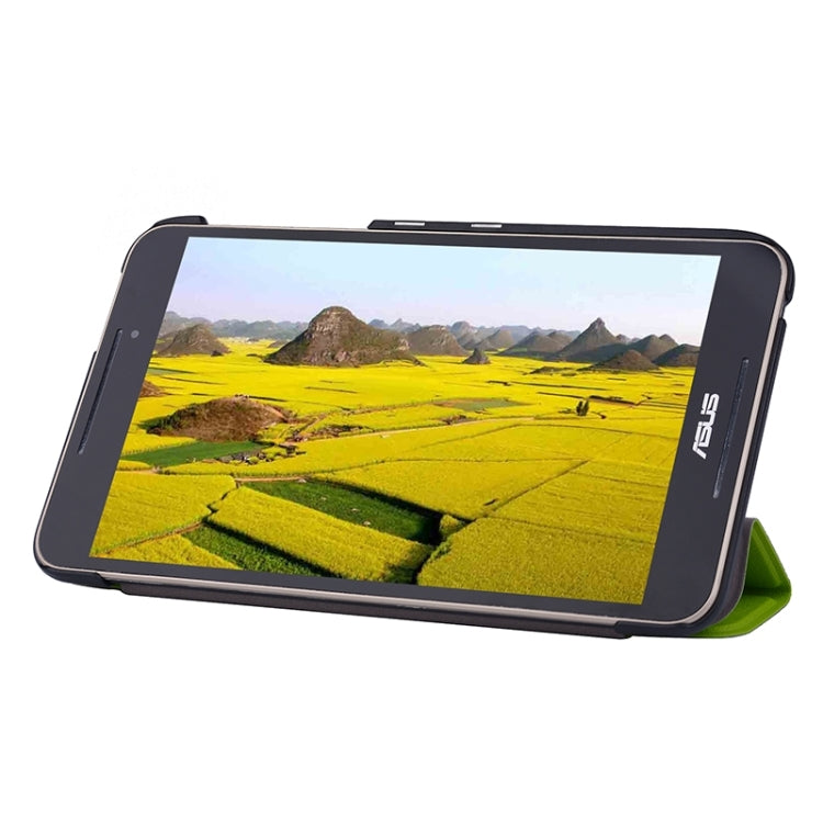 Crazy Horse Texture Leather Case with 3-folding Holder for Asus FonePad 8 / FE380