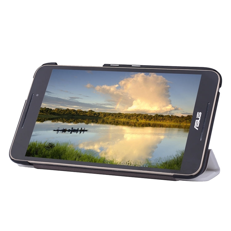 Crazy Horse Texture Leather Case with 3-folding Holder for Asus FonePad 8 / FE380