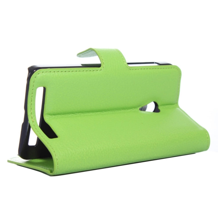 4.5Inch Litchi Texture Leather Case with Holder & Card Slots & Wallet for Asus ZenFone 4 / A450CG