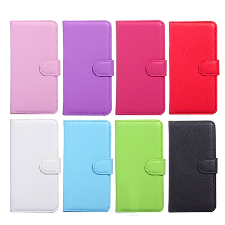 4.5Inch Litchi Texture Leather Case with Holder & Card Slots & Wallet for Asus ZenFone 4 / A450CG