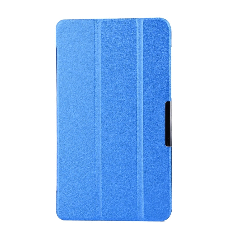 Silk Texture Leather Case with 3-folding Holder for Asus T90 Chi