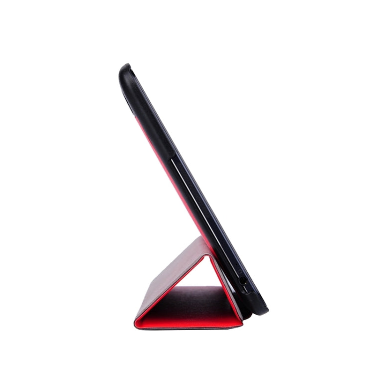 Silk Texture Leather Case with 3-folding Holder for Asus T90 Chi