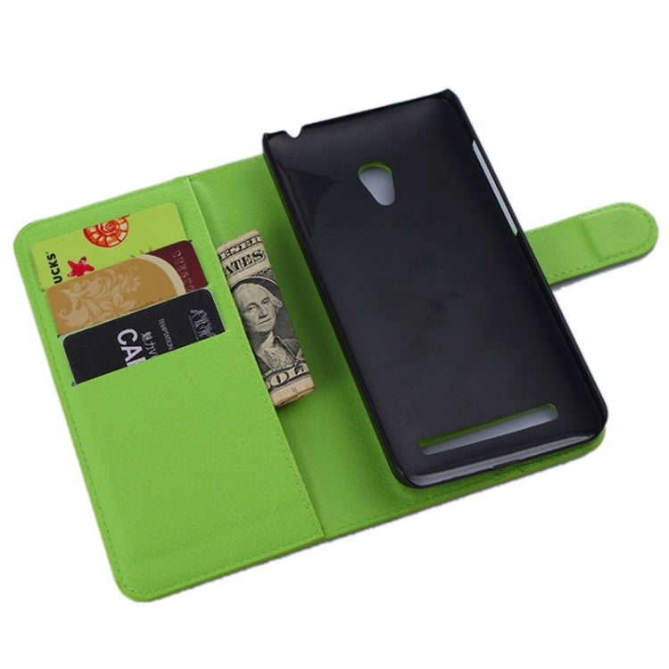 Litchi Texture Leather Case with Holder & Card Slots & Wallet for Asus ZenFone 5 / A501CG / A500CG / A500KL