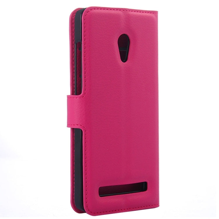 Litchi Texture Leather Case with Holder & Card Slots & Wallet for Asus ZenFone 5 / A501CG / A500CG / A500KL