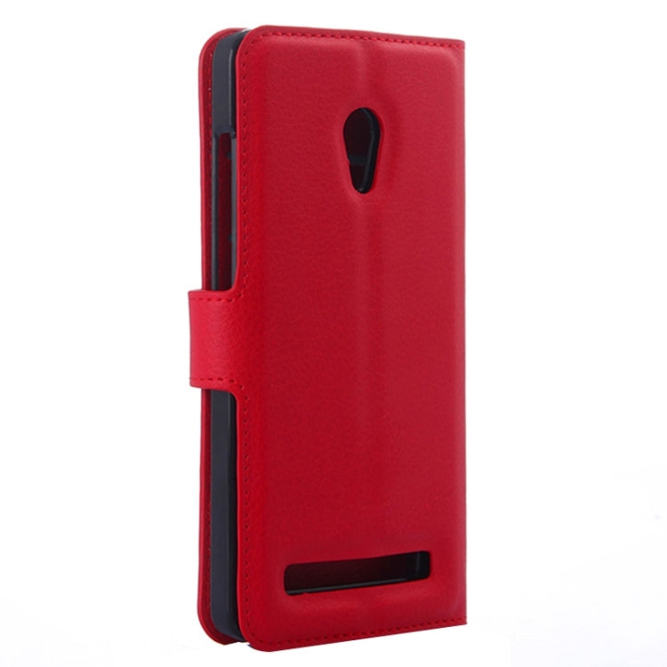 Litchi Texture Leather Case with Holder & Card Slots & Wallet for Asus ZenFone 5 / A501CG / A500CG / A500KL
