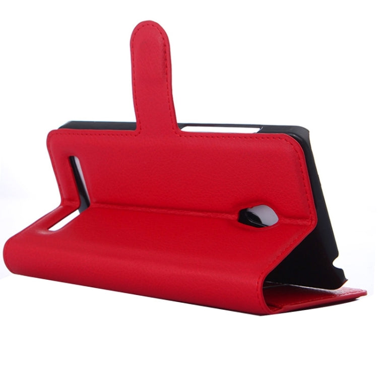 Litchi Texture Leather Case with Holder & Card Slots & Wallet for Asus ZenFone 5 / A501CG / A500CG / A500KL