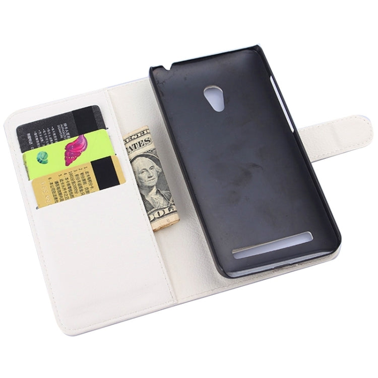 Litchi Texture Leather Case with Holder & Card Slots & Wallet for Asus ZenFone 5 / A501CG / A500CG / A500KL