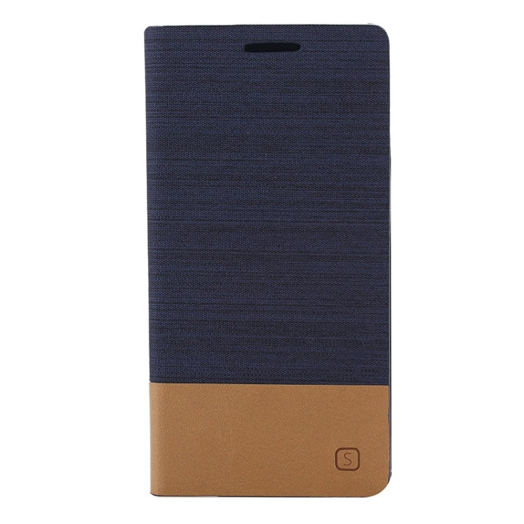 Horizontal Flip Canvas Leather Case with Card Slot & Holder for ASUS ZenFone 5