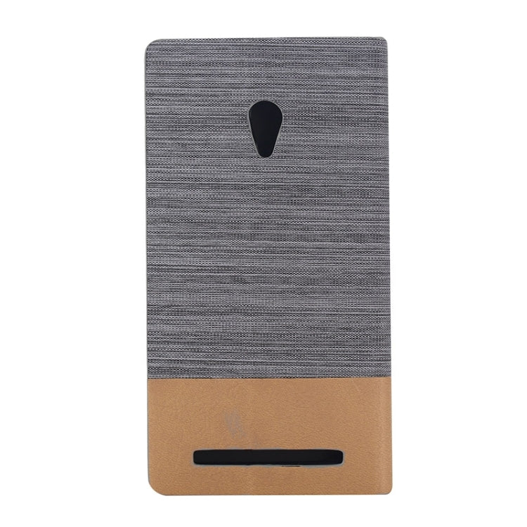 Horizontal Flip Canvas Leather Case with Card Slot & Holder for ASUS ZenFone 6