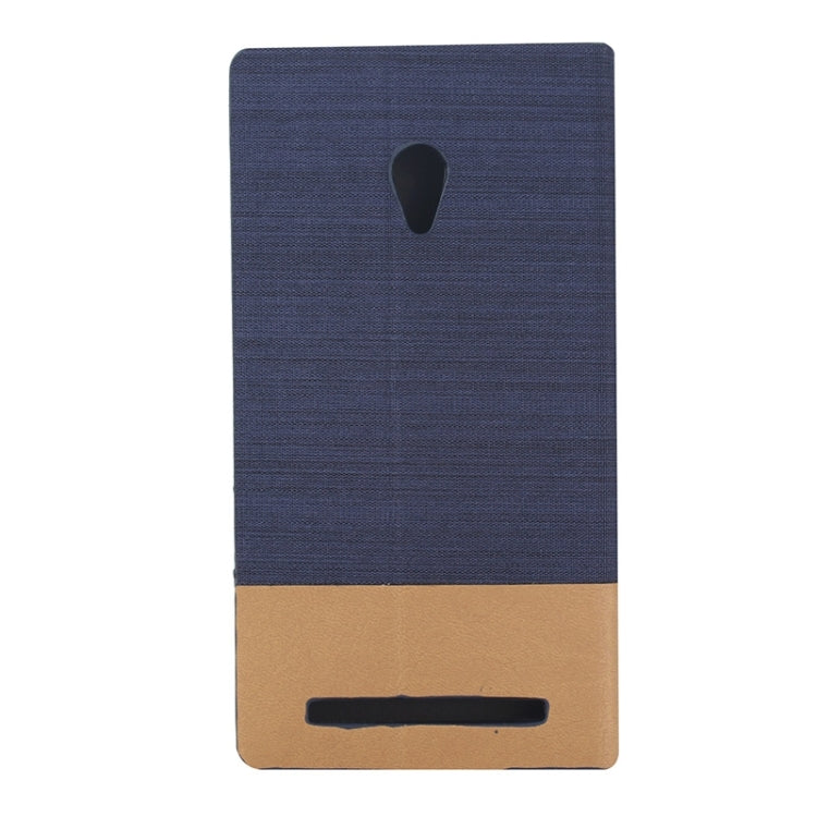 Horizontal Flip Canvas Leather Case with Card Slot & Holder for ASUS ZenFone 6