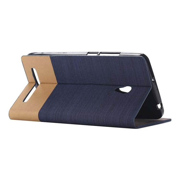 Horizontal Flip Canvas Leather Case with Card Slot & Holder for ASUS ZenFone 6