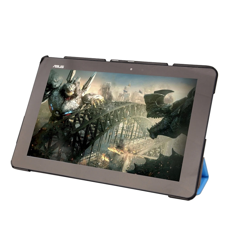 Crazy Horse Texture Leather Case with 3-folding Holder for Asus T100 Chi