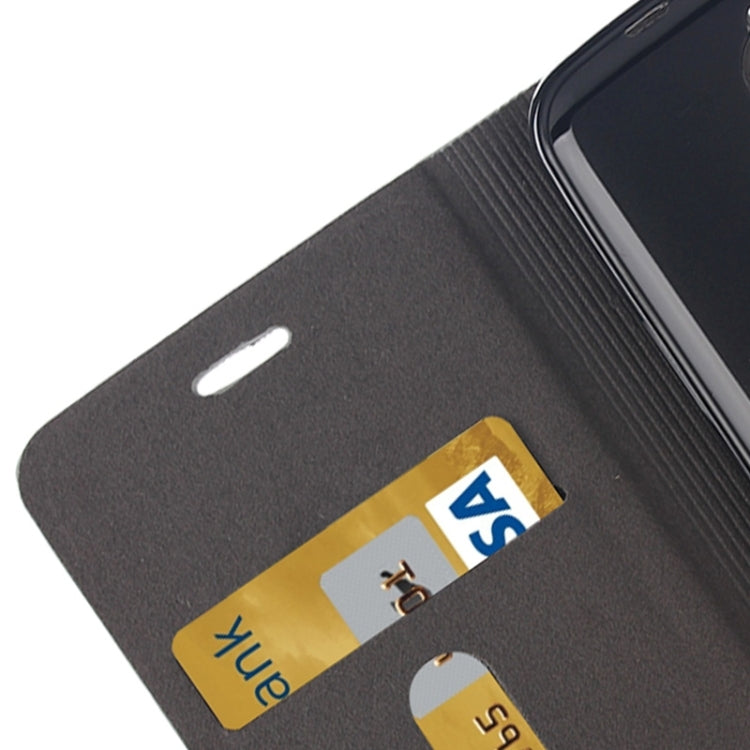 Horizontal Flip Canvas Leather Case with Card Slot & Holder for ASUS ZenFone C