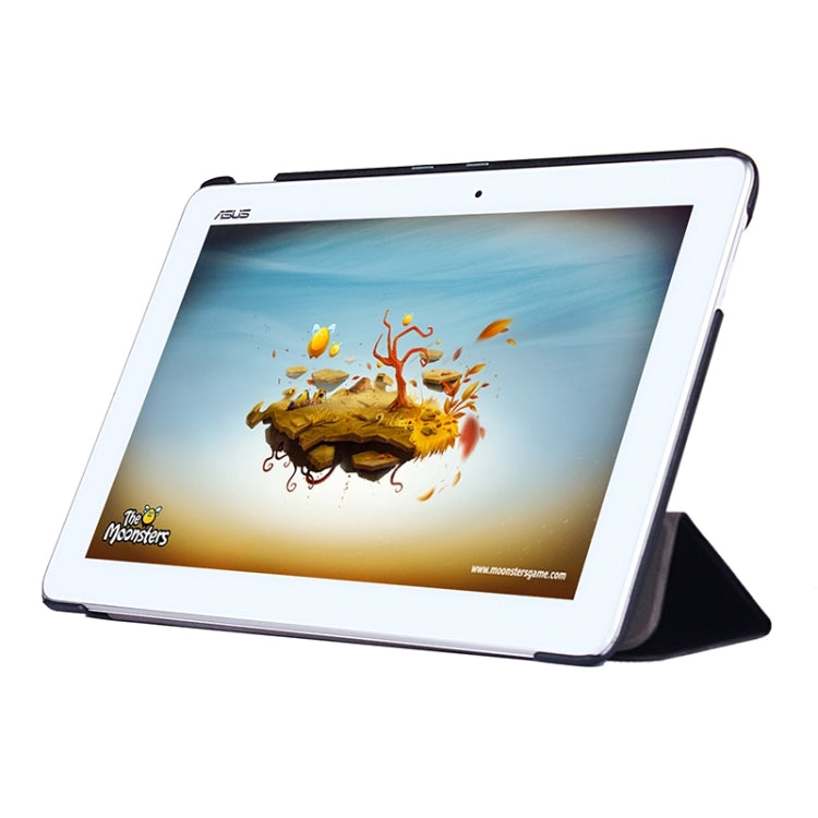 Crazy Horse Texture Leather Case with 3-folding Holder for Asus MeMO Pad 10 / ME103K