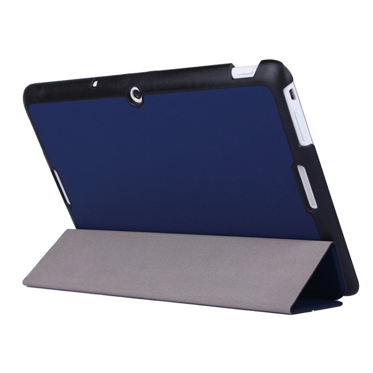 Crazy Horse Texture Leather Case with 3-folding Holder for Asus MeMO Pad 10 / ME103K