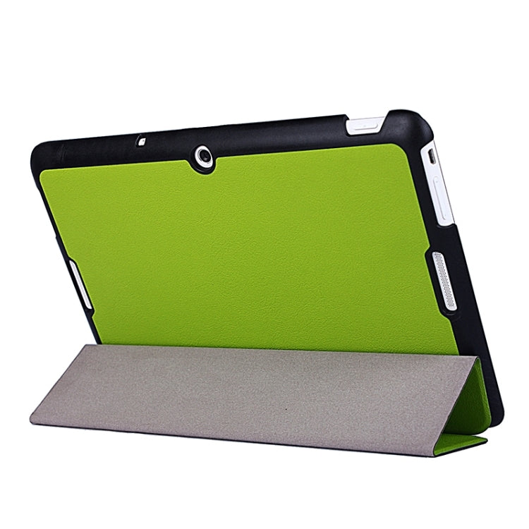 Crazy Horse Texture Leather Case with 3-folding Holder for Asus MeMO Pad 10 / ME103K