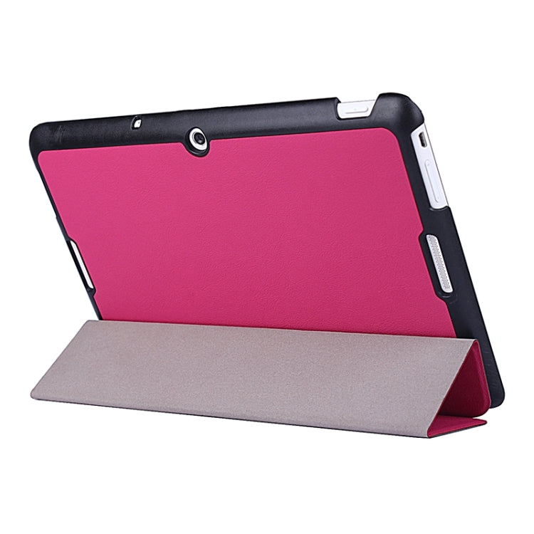 Crazy Horse Texture Leather Case with 3-folding Holder for Asus MeMO Pad 10 / ME103K