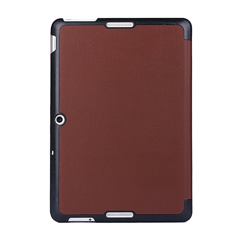 Crazy Horse Texture Leather Case with 3-folding Holder for Asus MeMO Pad 10 / ME103K