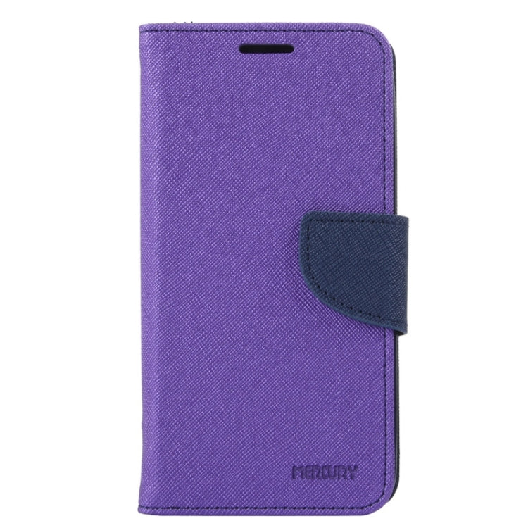 MERCURY Cross Texture Contrast Color Style Leather Case with Holder & Card Slots & Wallet for Asus ZenFone 2 / ZE500CL
