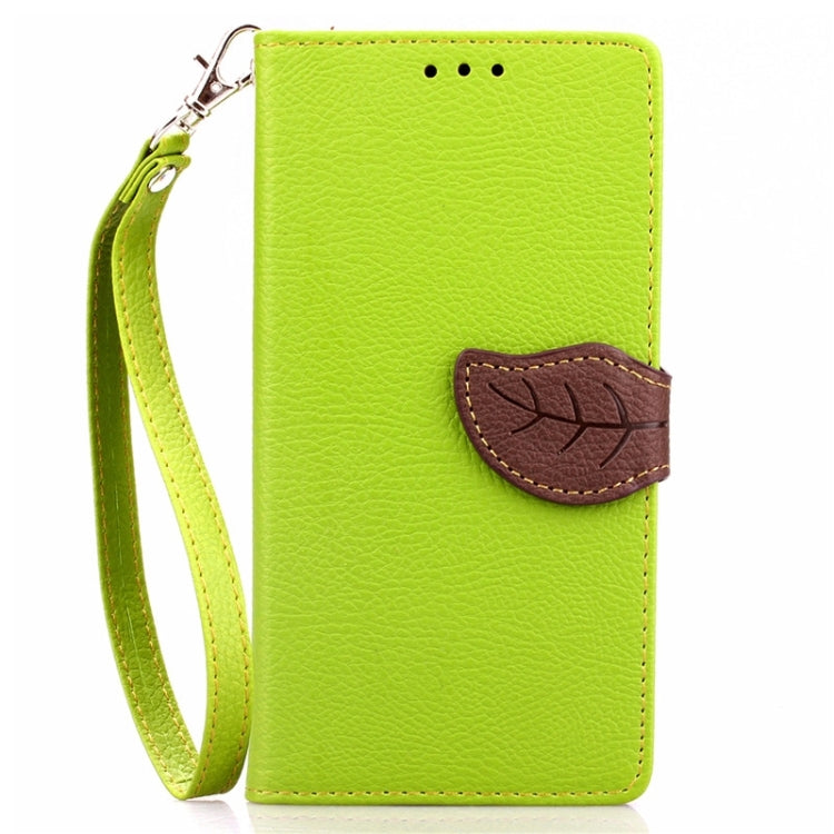Leaf Magnetic Snap Litchi Texture Flip Leather Case with Card Slots & Wallet & Holder & Lanyard for ASUS Zenfone 5 / A500CG / A501CG / A500KL / A502CG