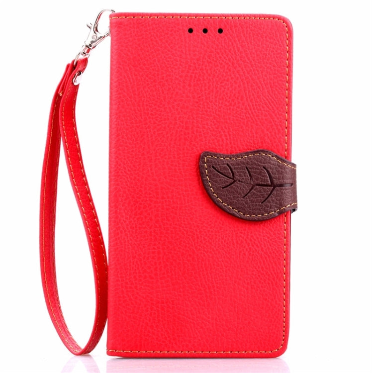Leaf Magnetic Snap Litchi Texture Flip Leather Case with Card Slots & Wallet & Holder & Lanyard for ASUS Zenfone 5 / A500CG / A501CG / A500KL / A502CG