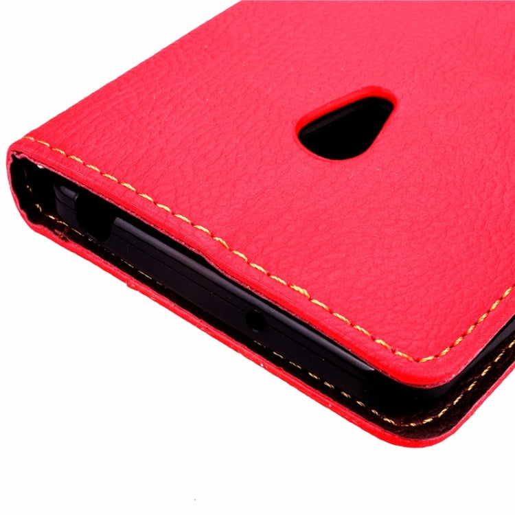 Leaf Magnetic Snap Litchi Texture Flip Leather Case with Card Slots & Wallet & Holder & Lanyard for ASUS Zenfone 5 / A500CG / A501CG / A500KL / A502CG