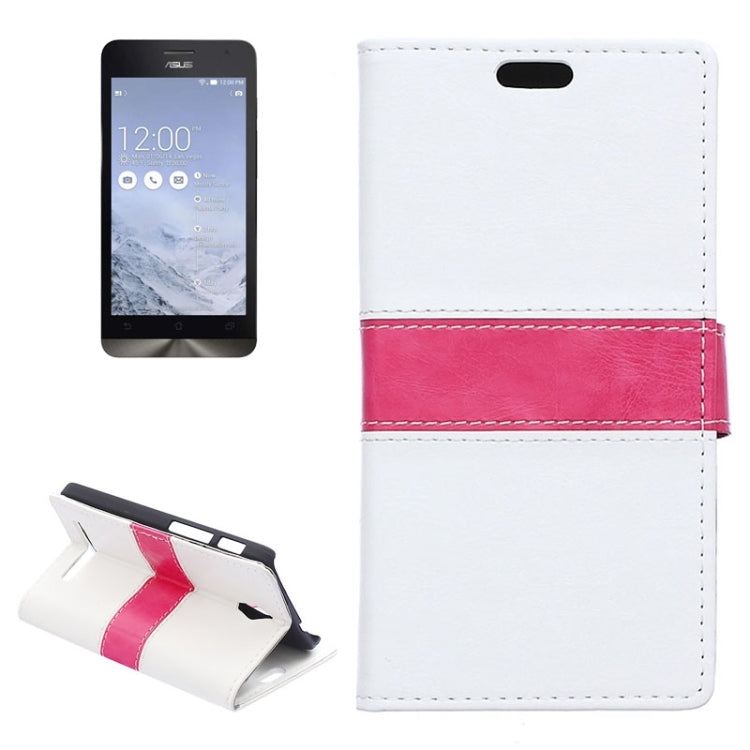 Crazy Horse Texture Color Matching Flip Leather Case with Holder & Card Slots & Wallet for ASUS Zenfone C / ZC451CG