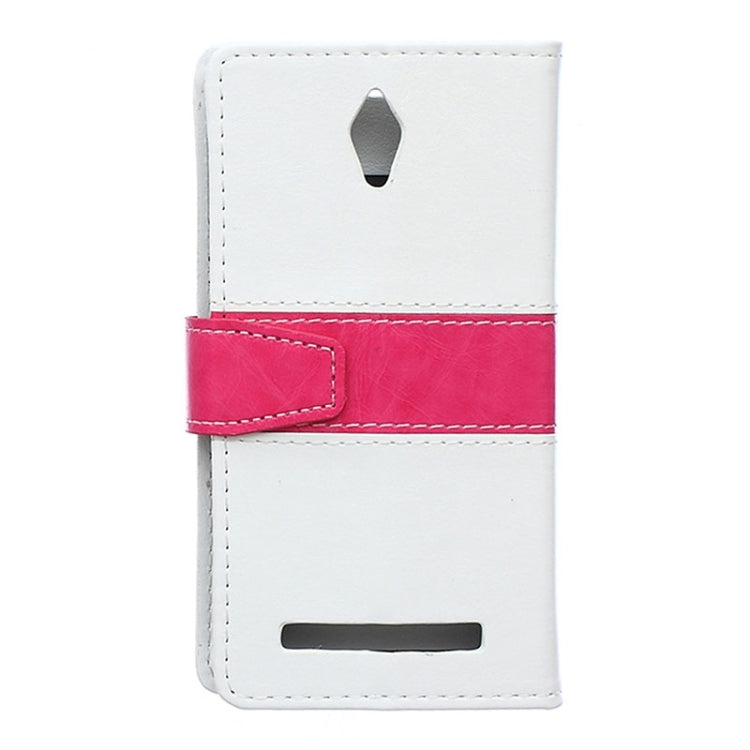 Crazy Horse Texture Color Matching Flip Leather Case with Holder & Card Slots & Wallet for ASUS Zenfone C / ZC451CG
