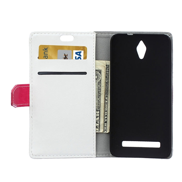 Crazy Horse Texture Color Matching Flip Leather Case with Holder & Card Slots & Wallet for ASUS Zenfone C / ZC451CG