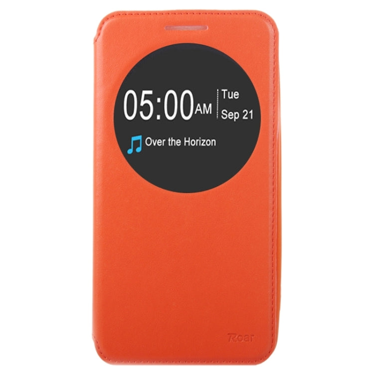 5.5 Inch Crazy Horse Texture Leather Case with Holder & Card Slot & Caller ID Display Window for Asus Zenfone 2 / ZE550ML / ZE551ML