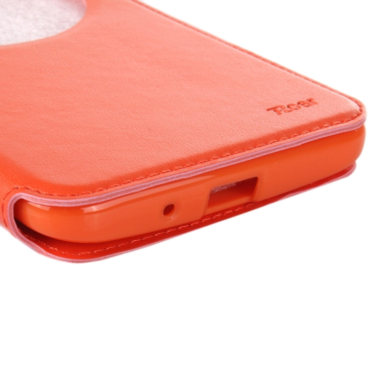 5.5 Inch Crazy Horse Texture Leather Case with Holder & Card Slot & Caller ID Display Window for Asus Zenfone 2 / ZE550ML / ZE551ML