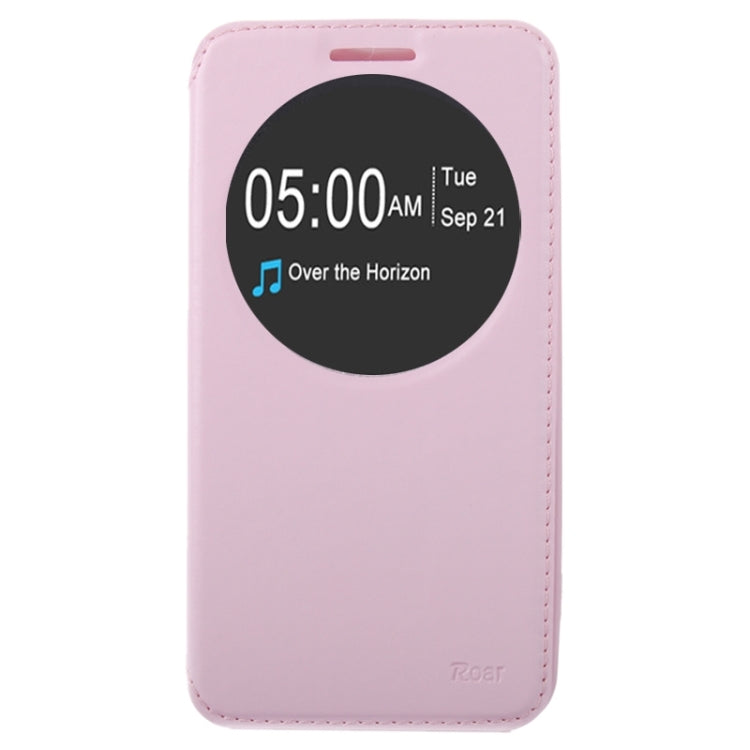 5.5 Inch Crazy Horse Texture Leather Case with Holder & Card Slot & Caller ID Display Window for Asus Zenfone 2 / ZE550ML / ZE551ML